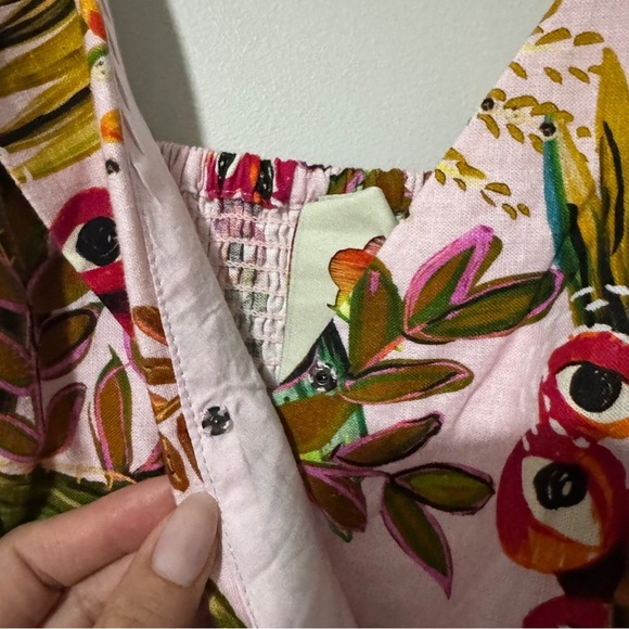 Farm Rio Pink Into The Jungle Mini Dress Size XS - Picture 9 of 10